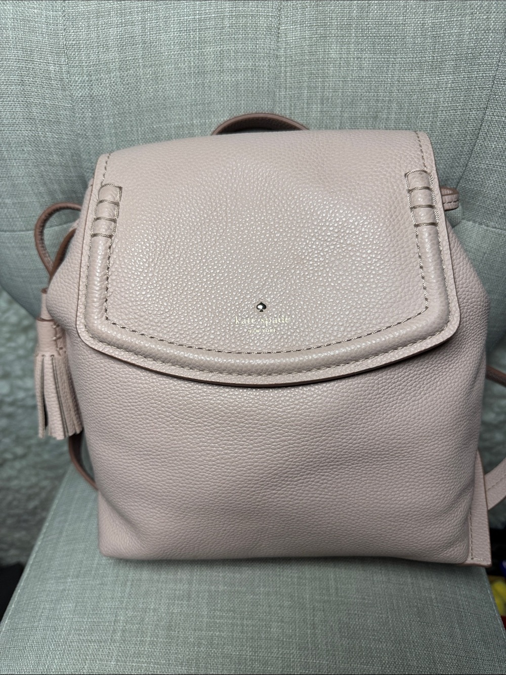 kate spade Blush Pink Pebbled Leather Mini Backpack
